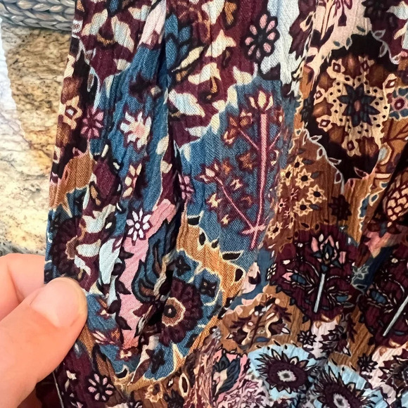 Dip Floral Boho Spaghetti Strap Maxi Dress Size Small - Picture 6 of 6